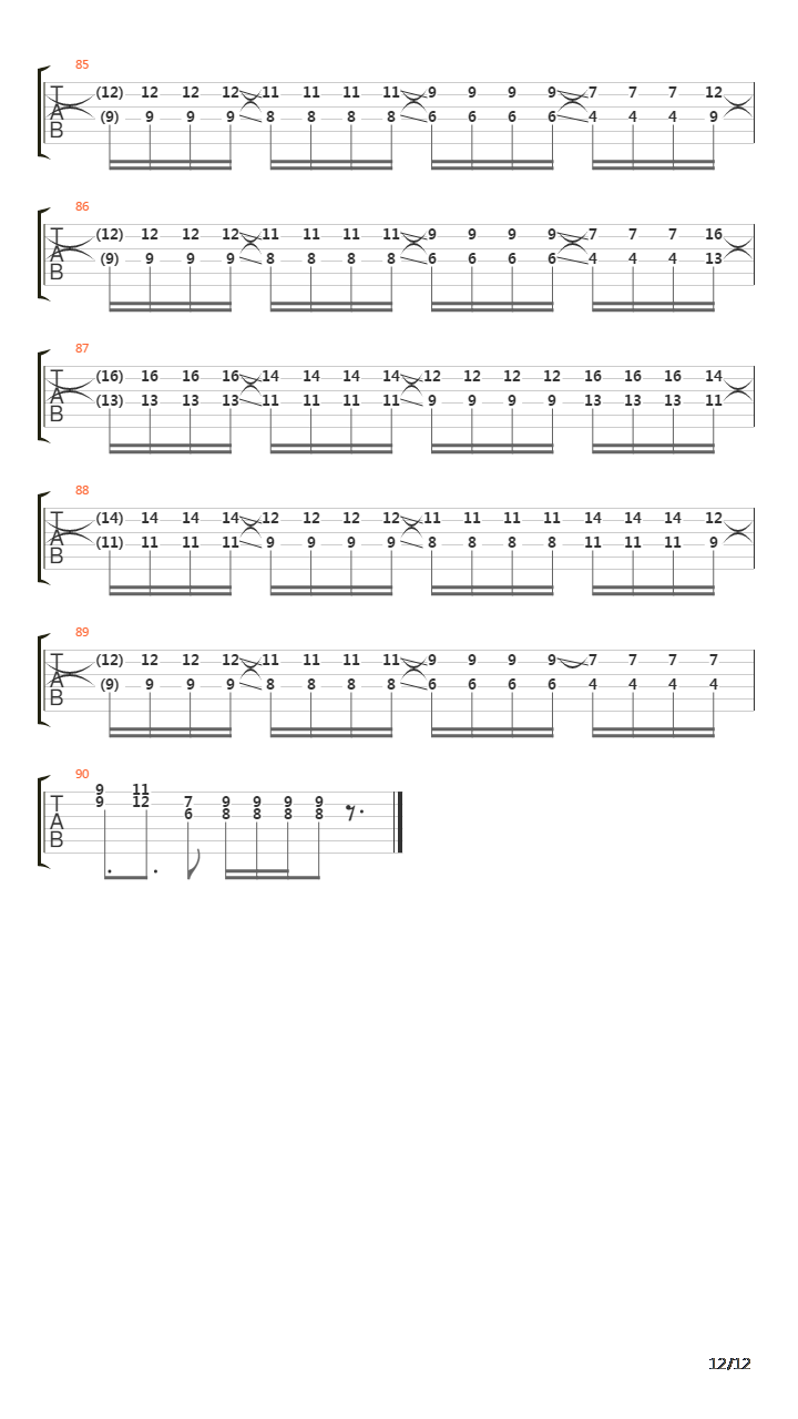 Ephemeral吉他谱