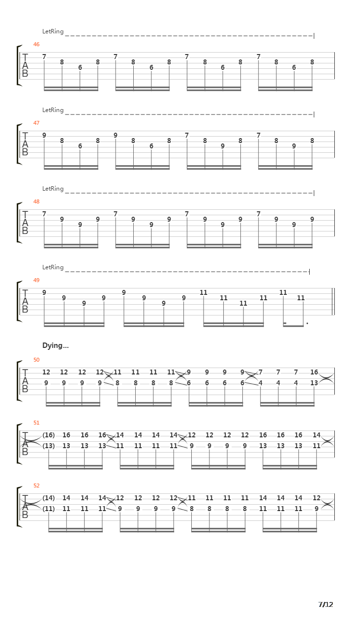 Ephemeral吉他谱