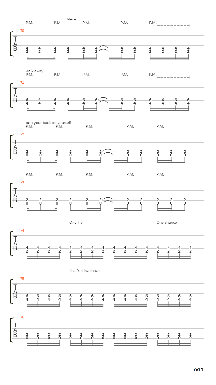 Ephemeral吉他谱