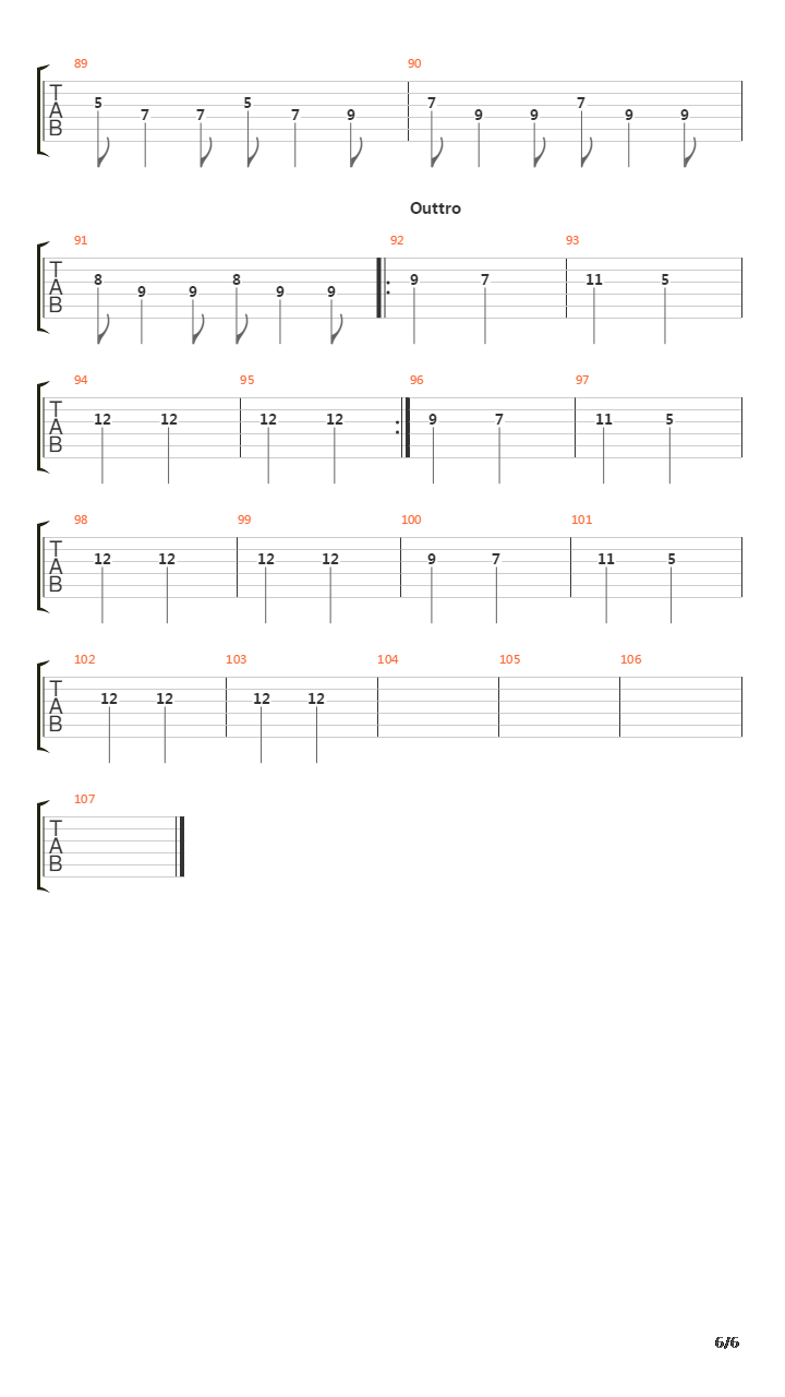 Barricade吉他谱