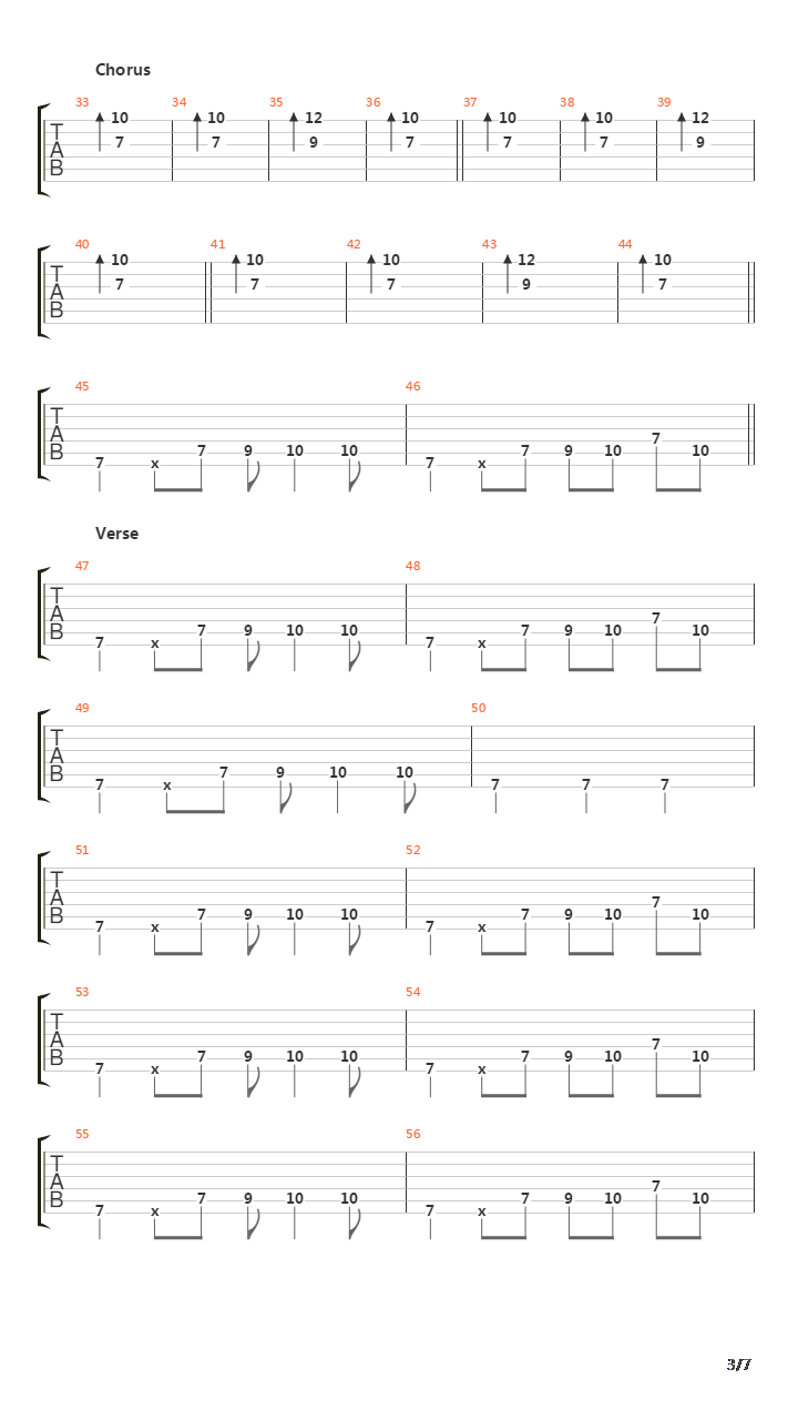 Narc吉他谱