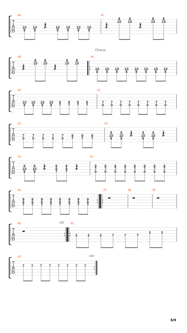 Obstacle 1吉他谱