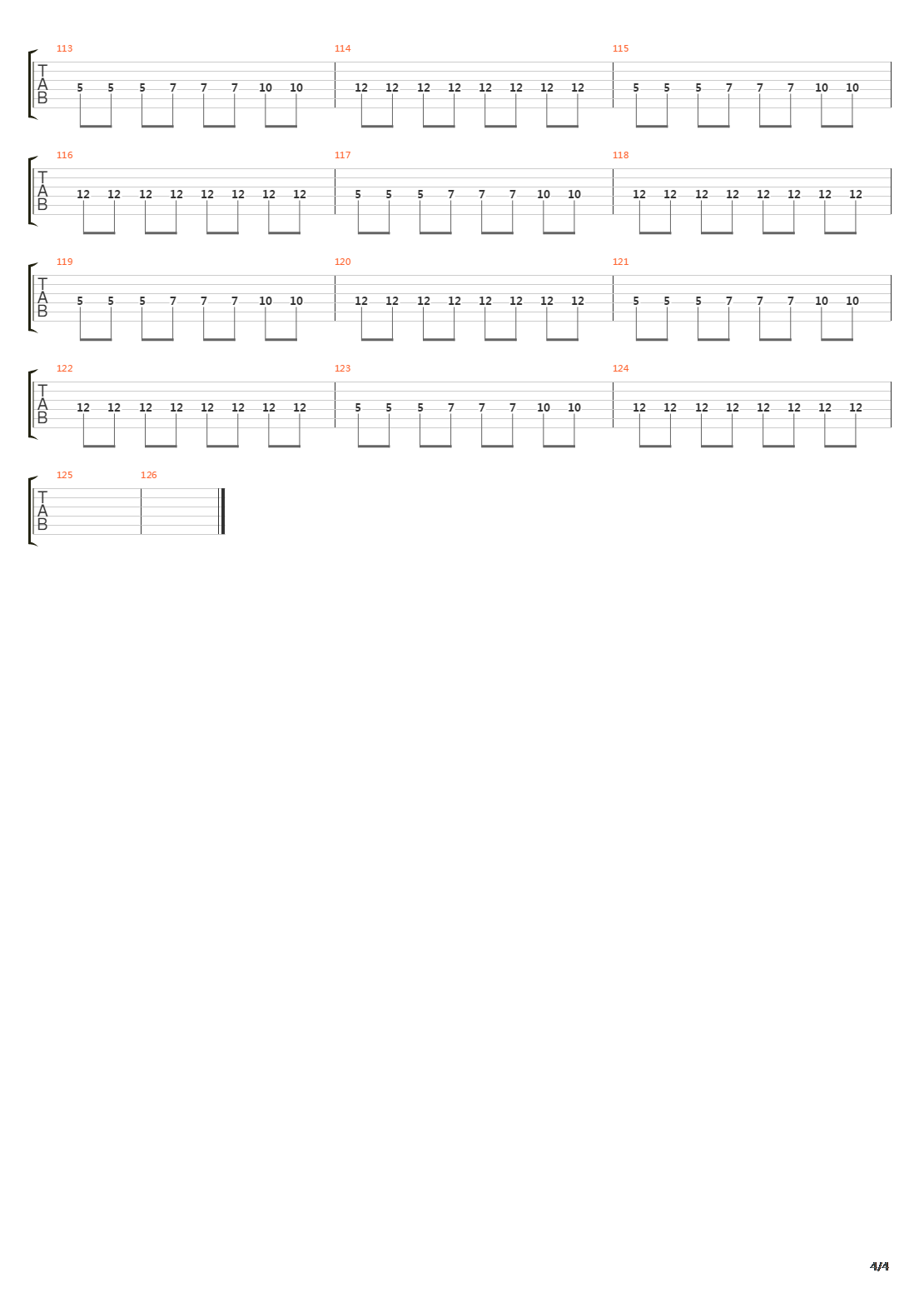 Obstacle 1吉他谱