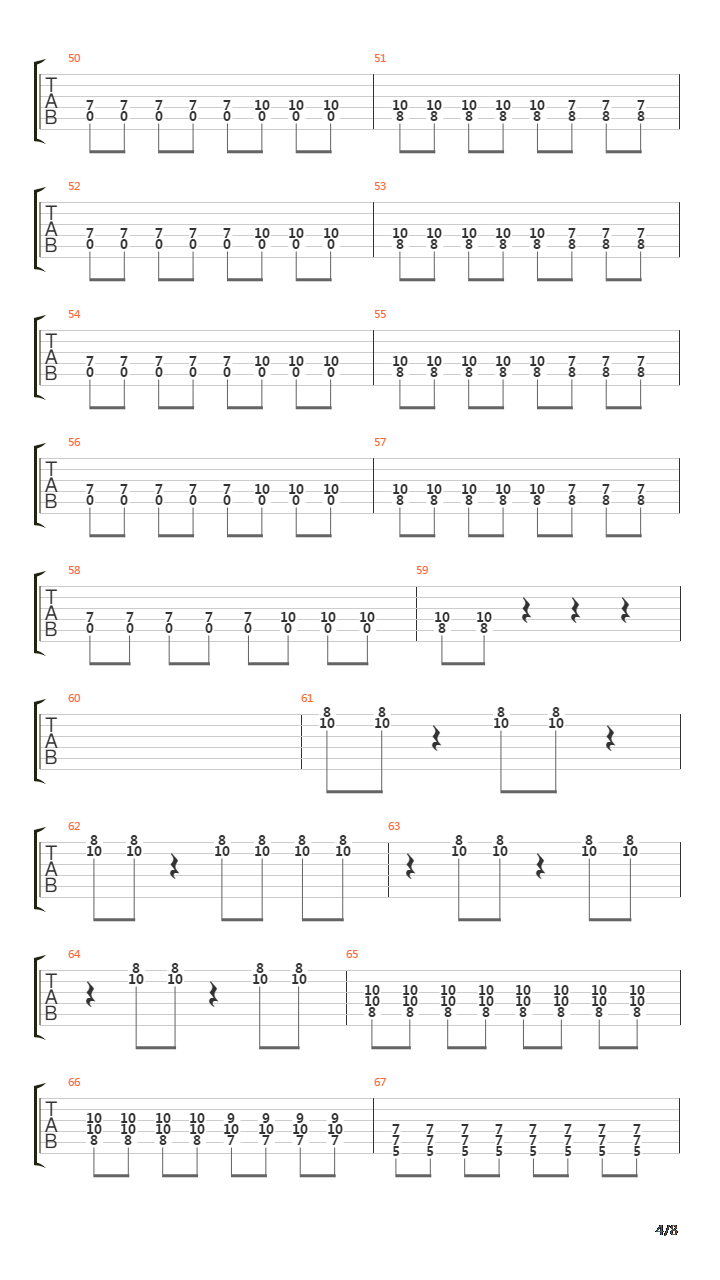 Obstacle 1吉他谱