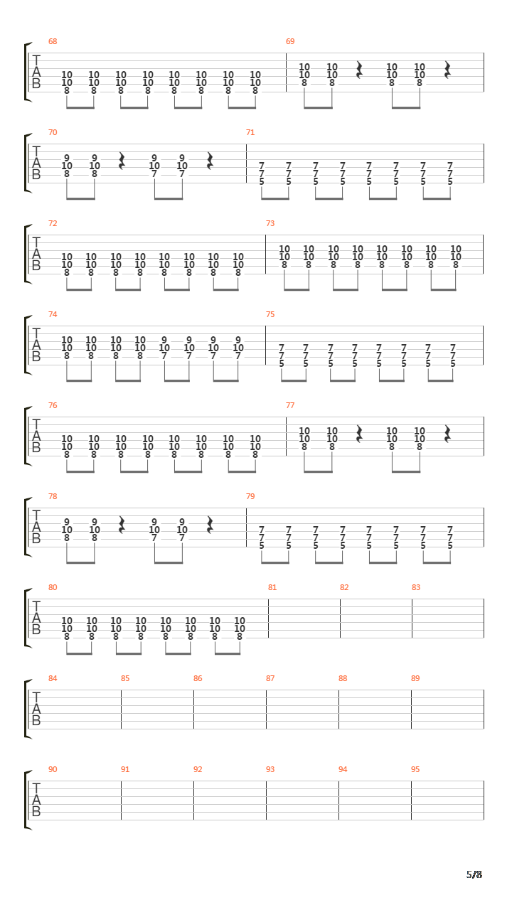 Obstacle 1吉他谱