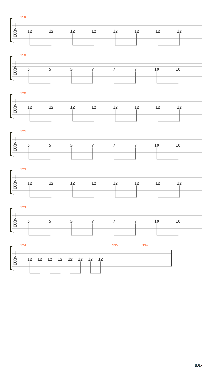 Obstacle 1吉他谱