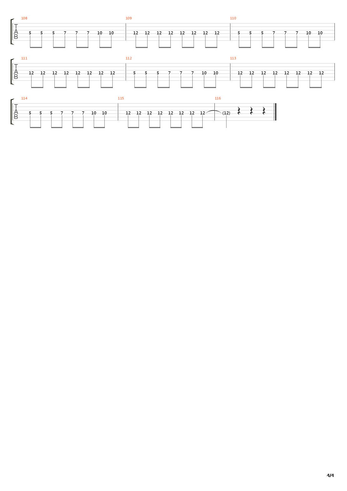 Obstacle 1吉他谱