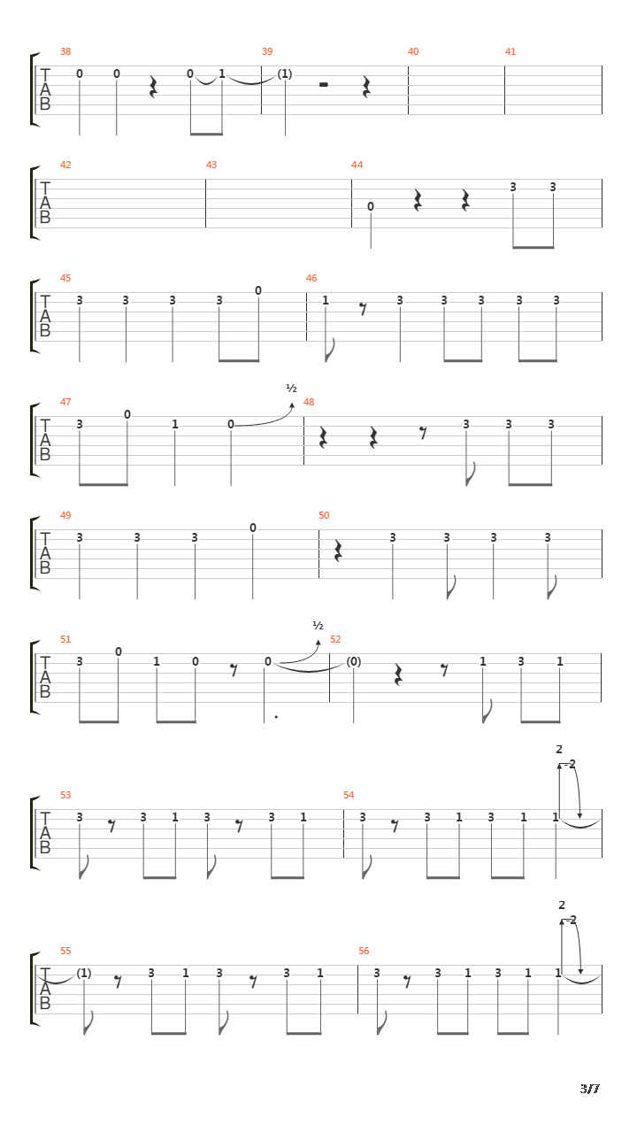 Obstacle 1吉他谱