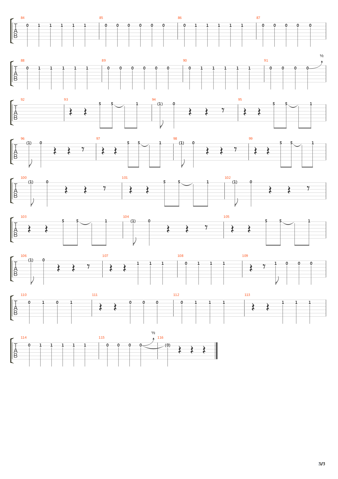 Obstacle 1吉他谱