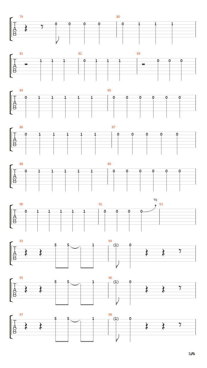 Obstacle 1吉他谱