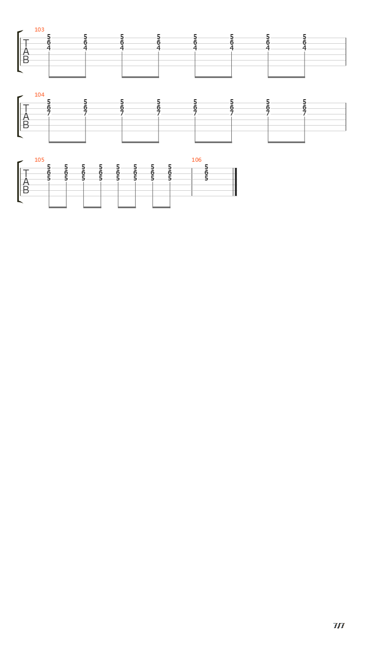 Obstacle 2吉他谱