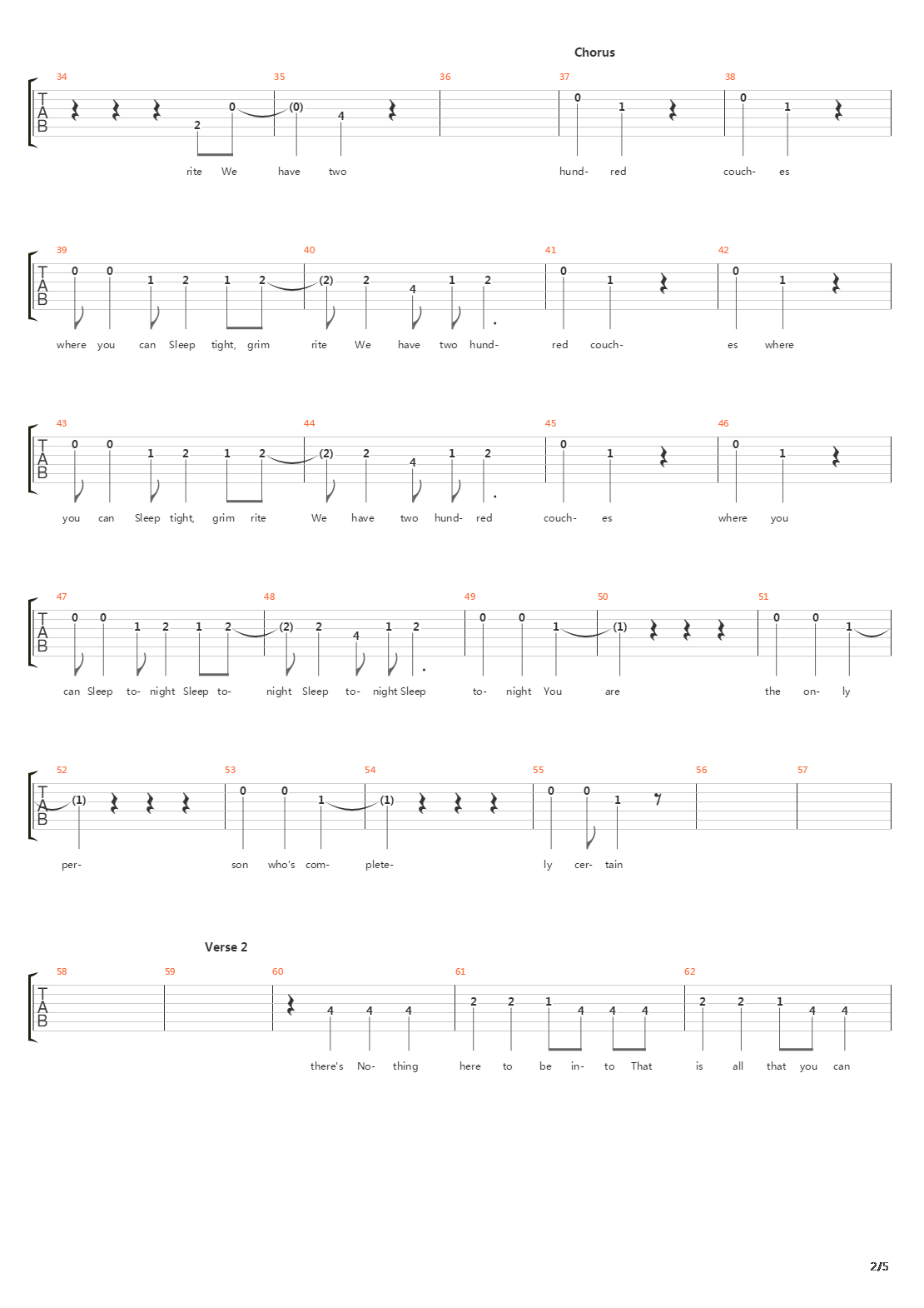 Pda吉他谱