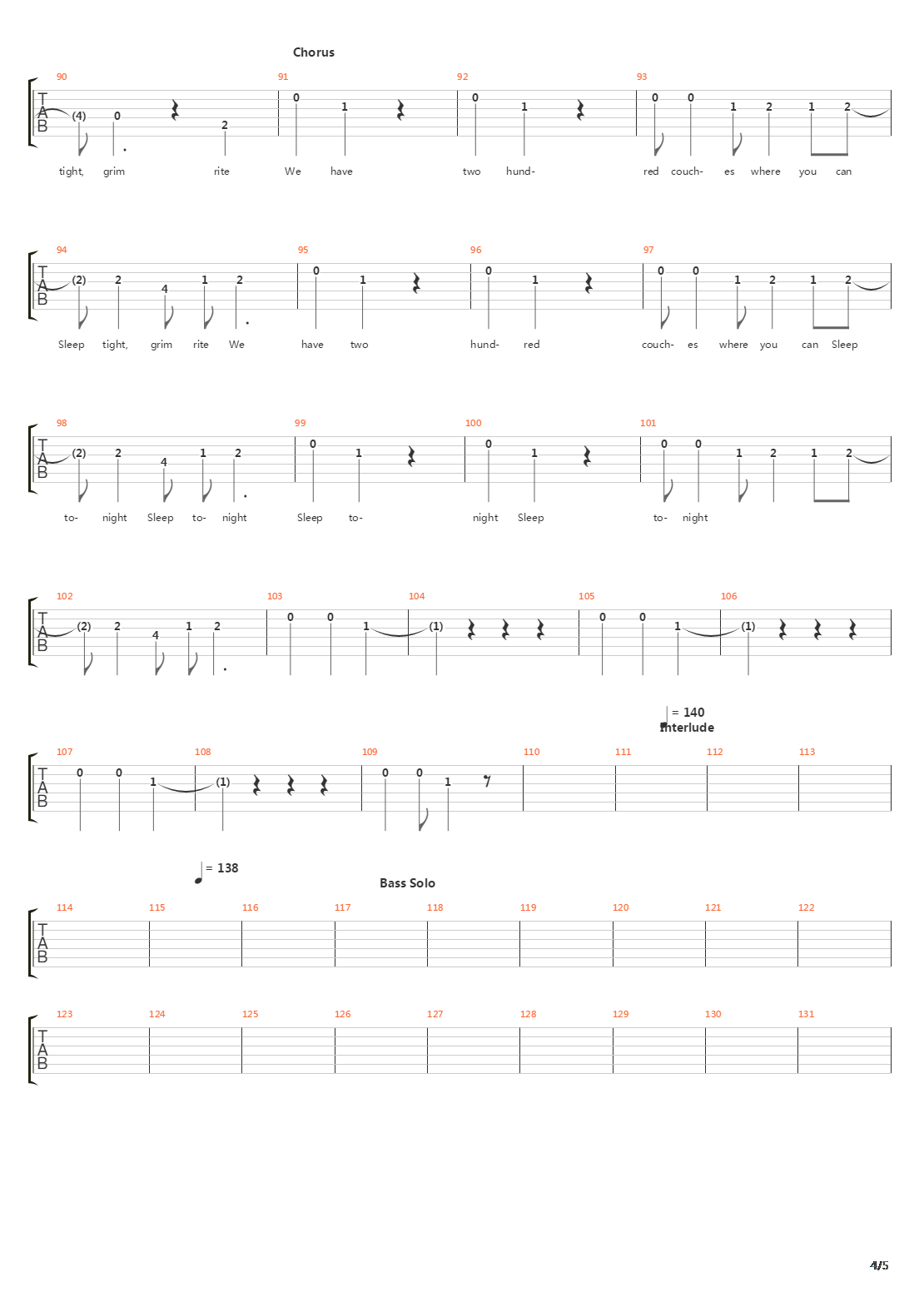 Pda吉他谱