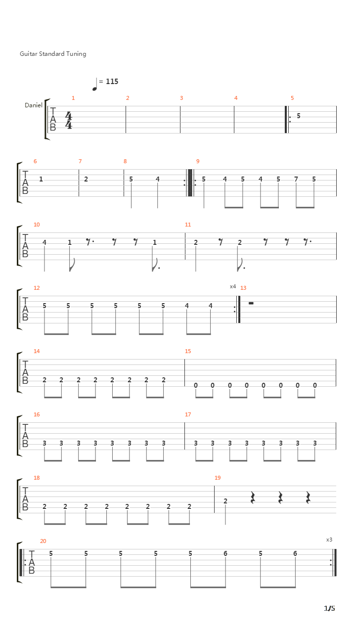 Percipitate吉他谱