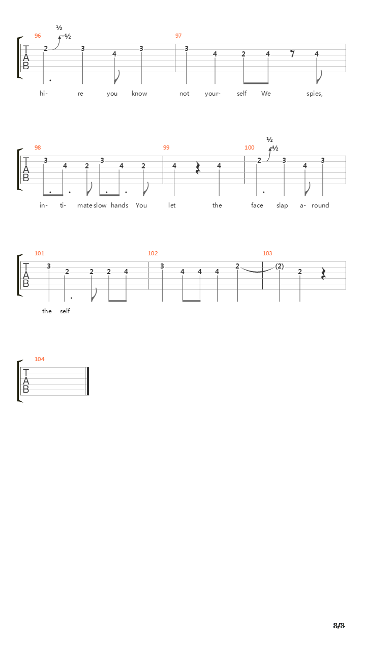 Slow Hands吉他谱