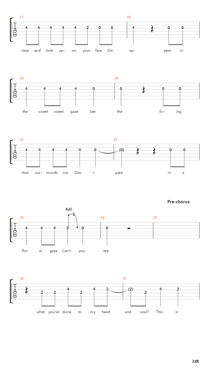 Slow Hands吉他谱