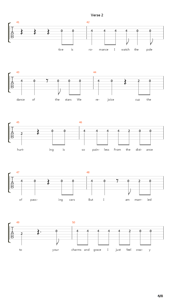 Slow Hands吉他谱