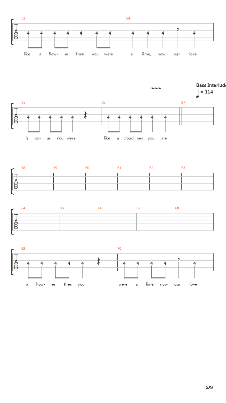 Song Seven吉他谱