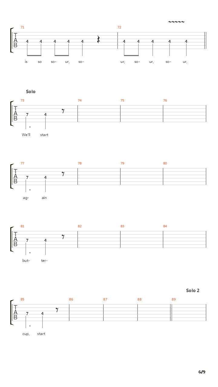 Song Seven吉他谱