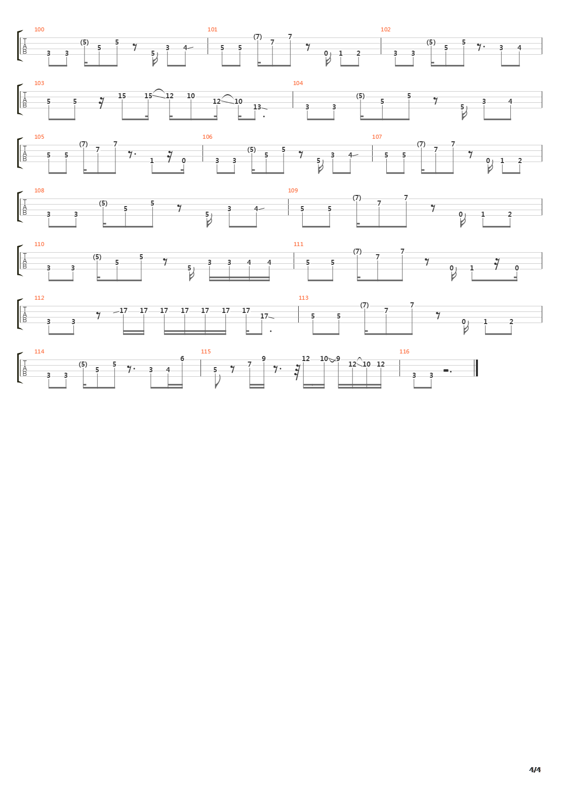 Talulah吉他谱