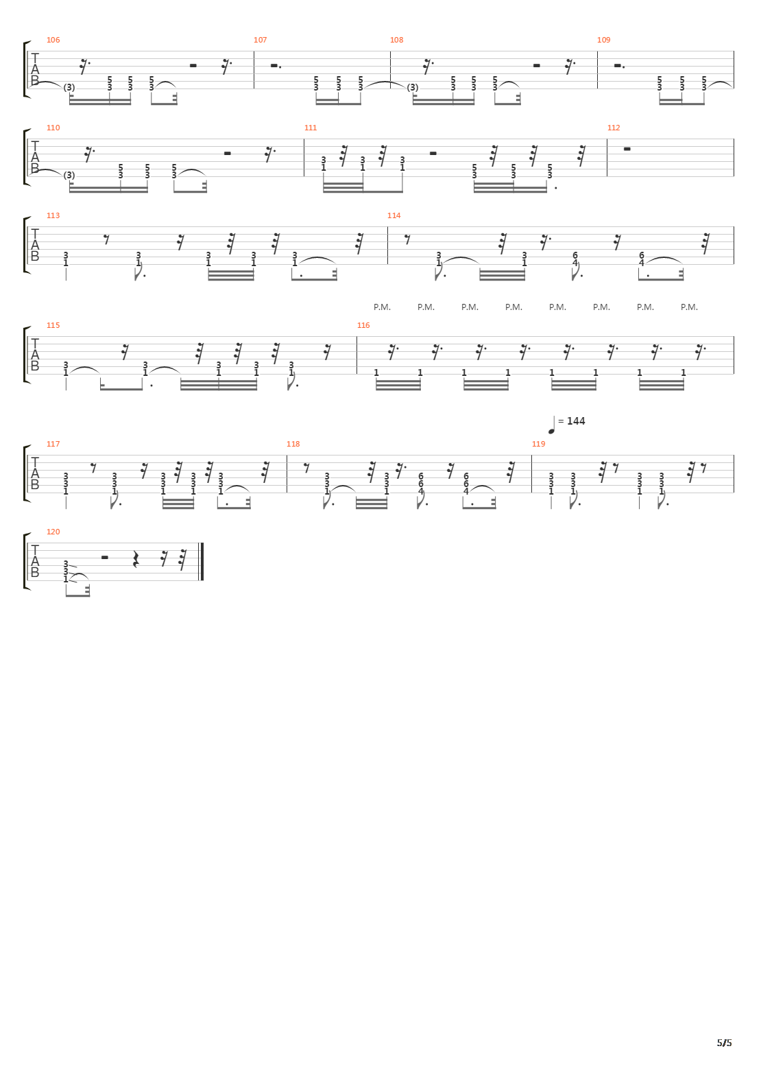 Warfare吉他谱