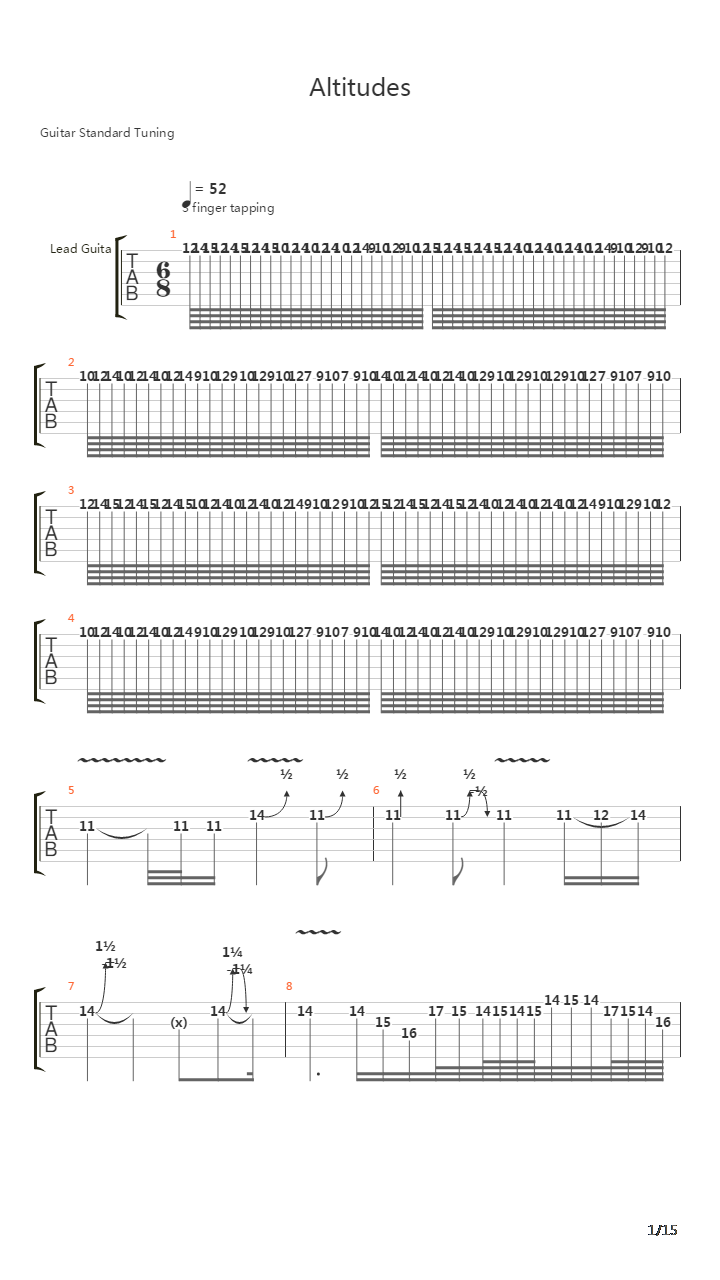 Altitudes吉他谱