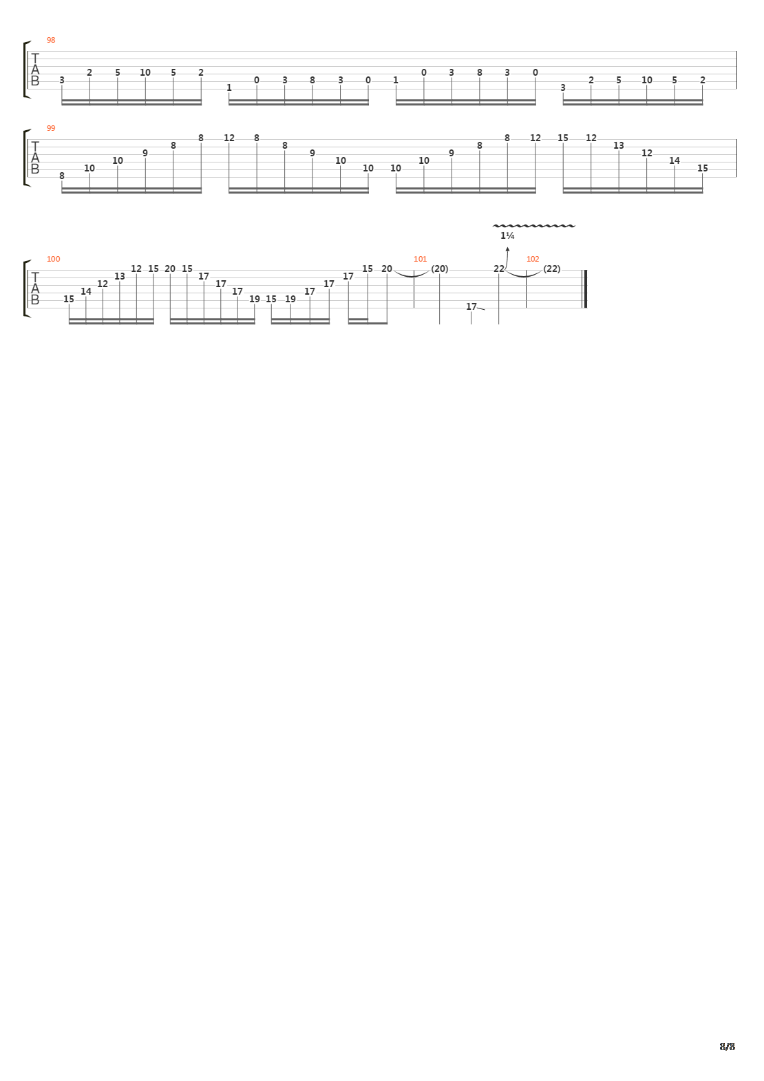 Perpentual Burn吉他谱