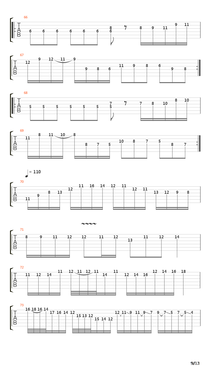 Perpetual Burn吉他谱