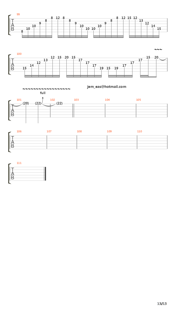 Perpetual Burn吉他谱