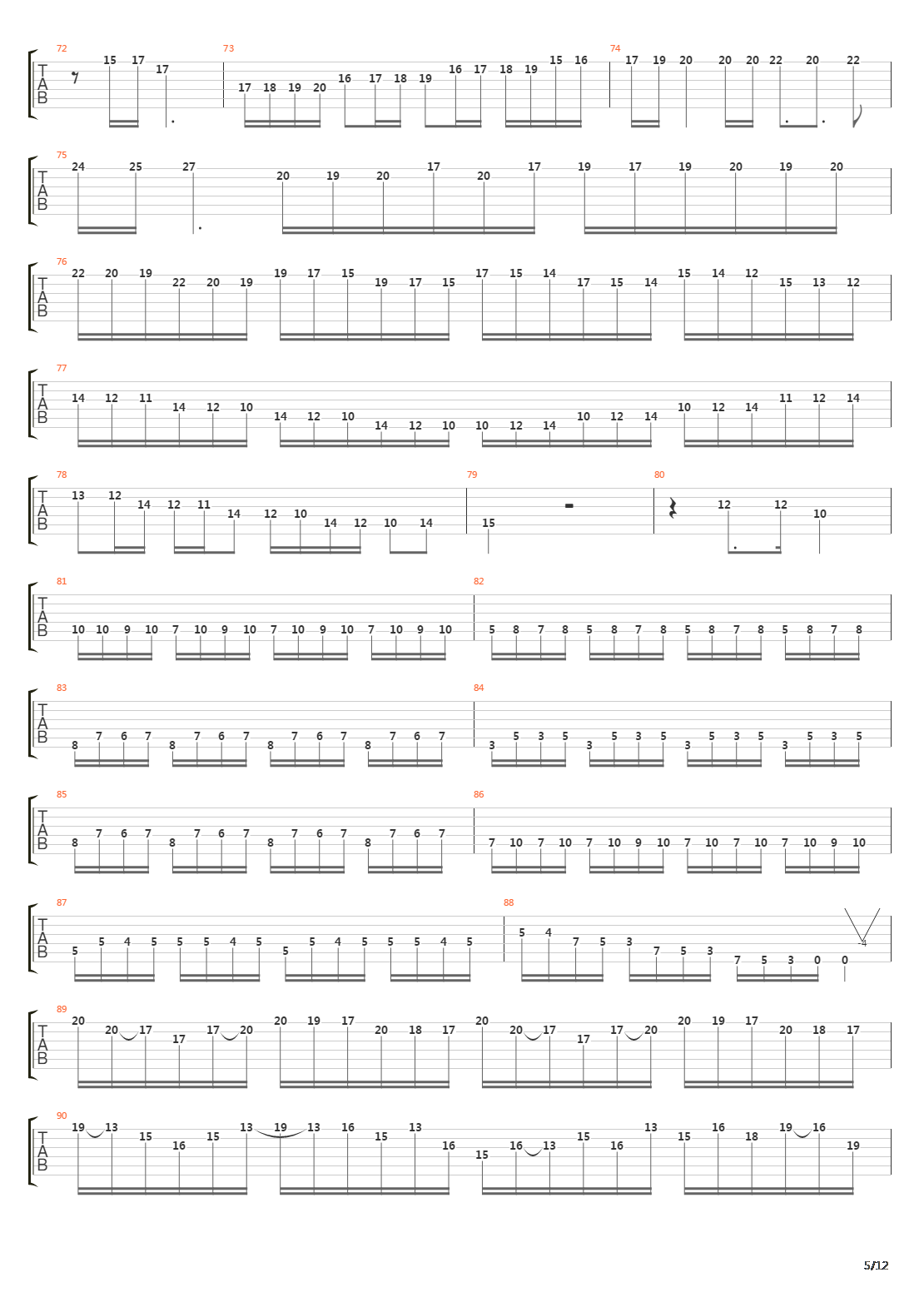 Serrana吉他谱