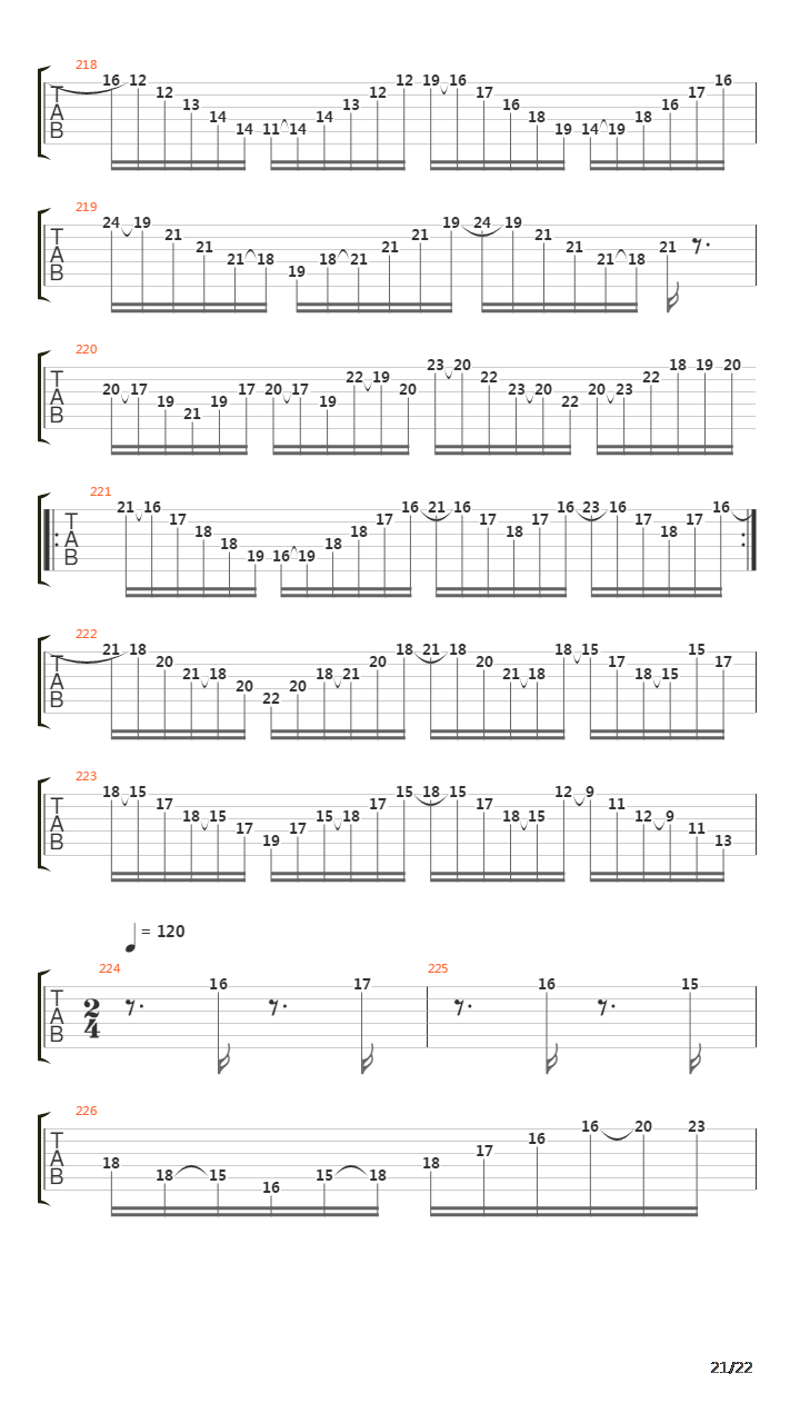 Serrana吉他谱