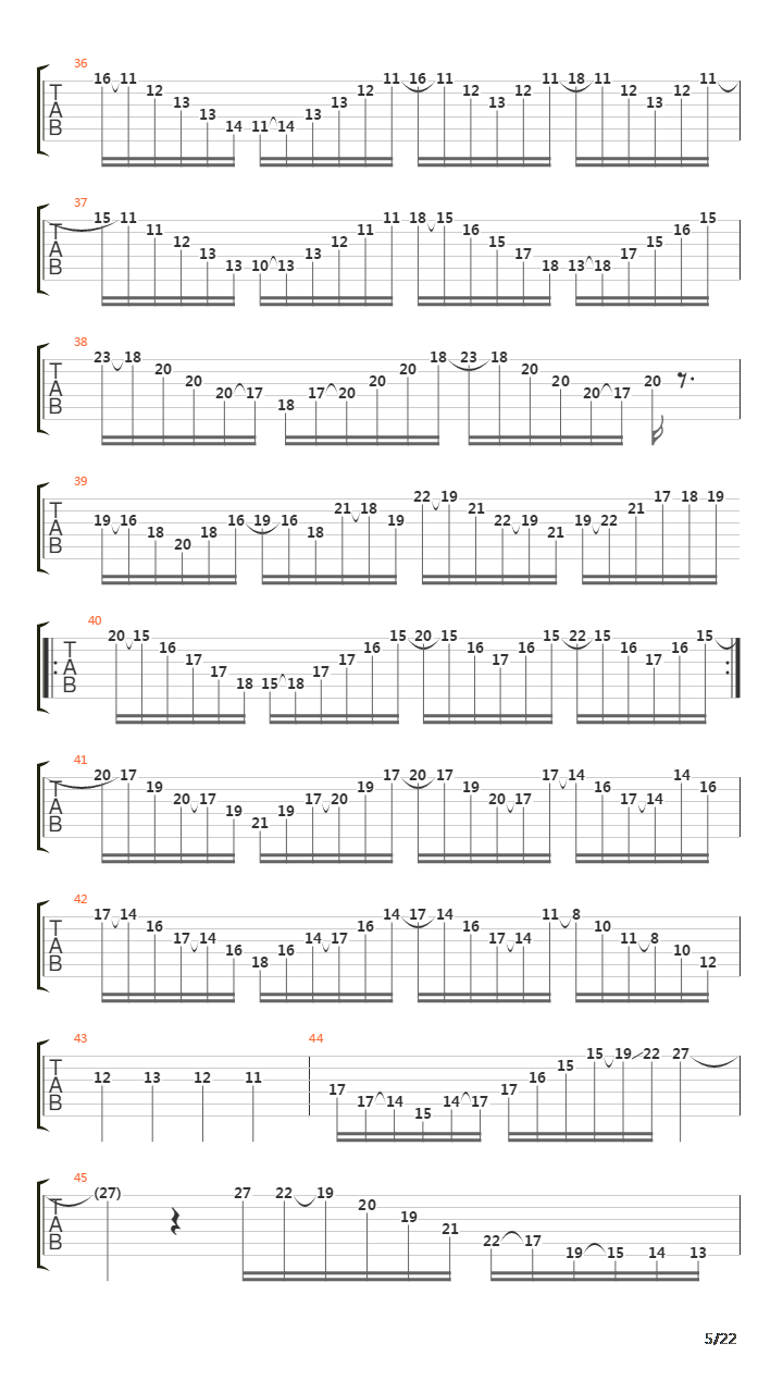 Serrana吉他谱