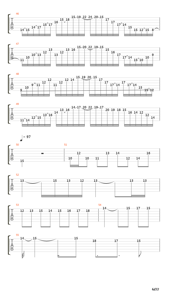 Serrana吉他谱