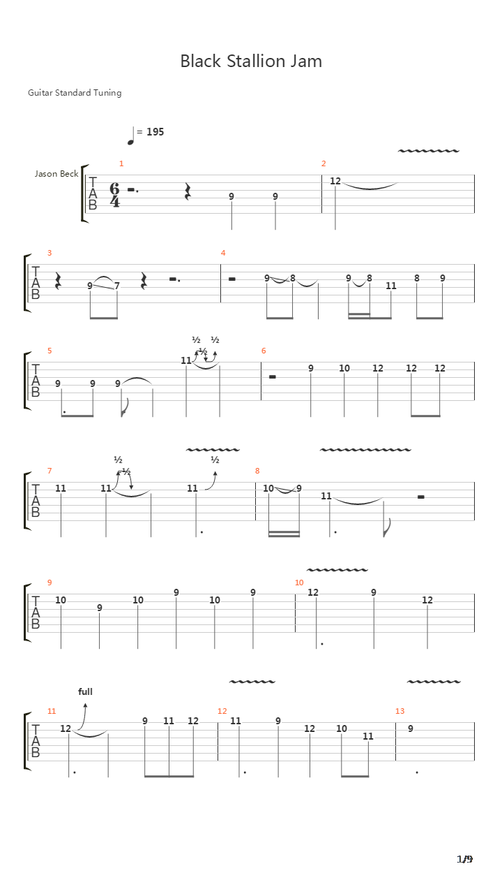 Black Stallion Jam吉他谱