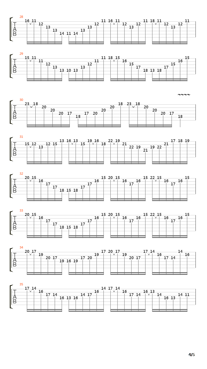 Serrana吉他谱