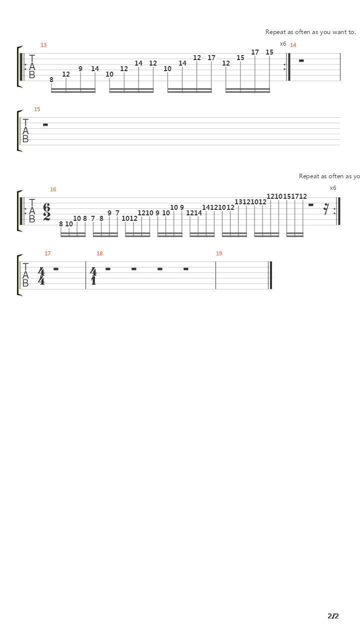 Variations Of Intervallic Arpeggios吉他谱