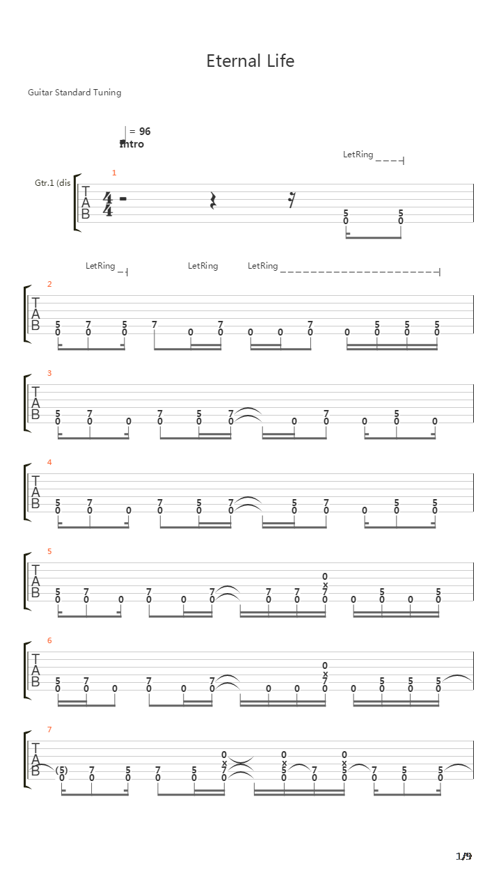 Eternal Life吉他谱