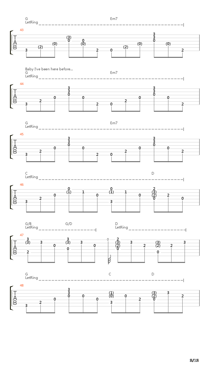 Hallelujah吉他谱