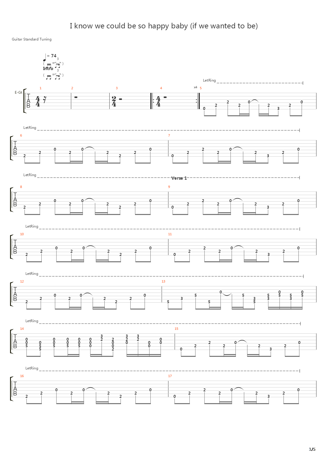 I Know We Could Be So Happy Baby吉他谱