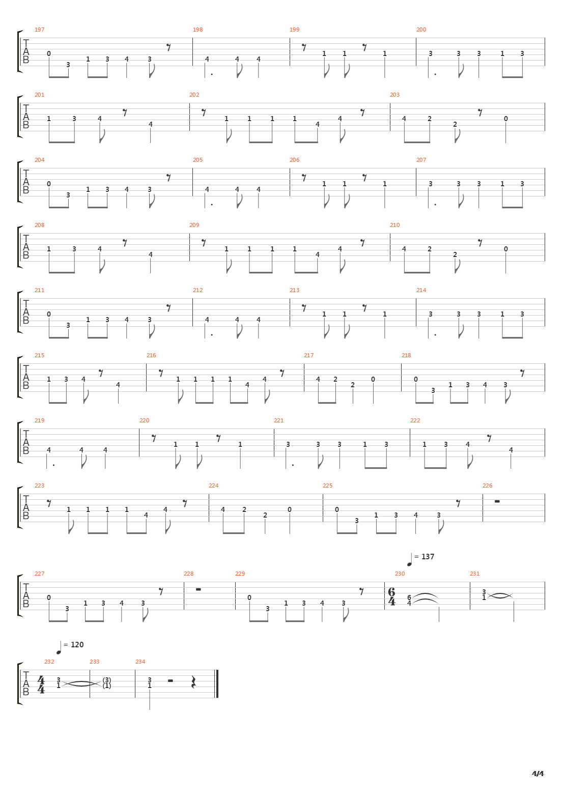 Aqualung吉他谱