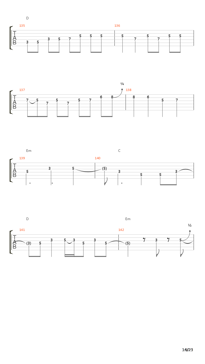 Aqualung吉他谱