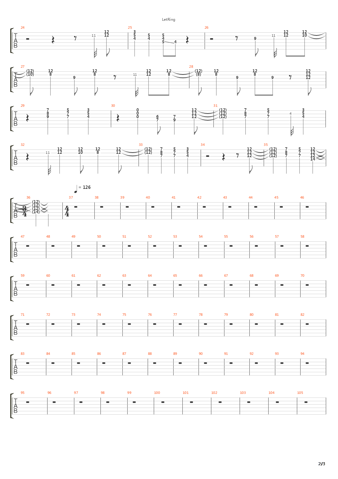 Locomotive Breath吉他谱