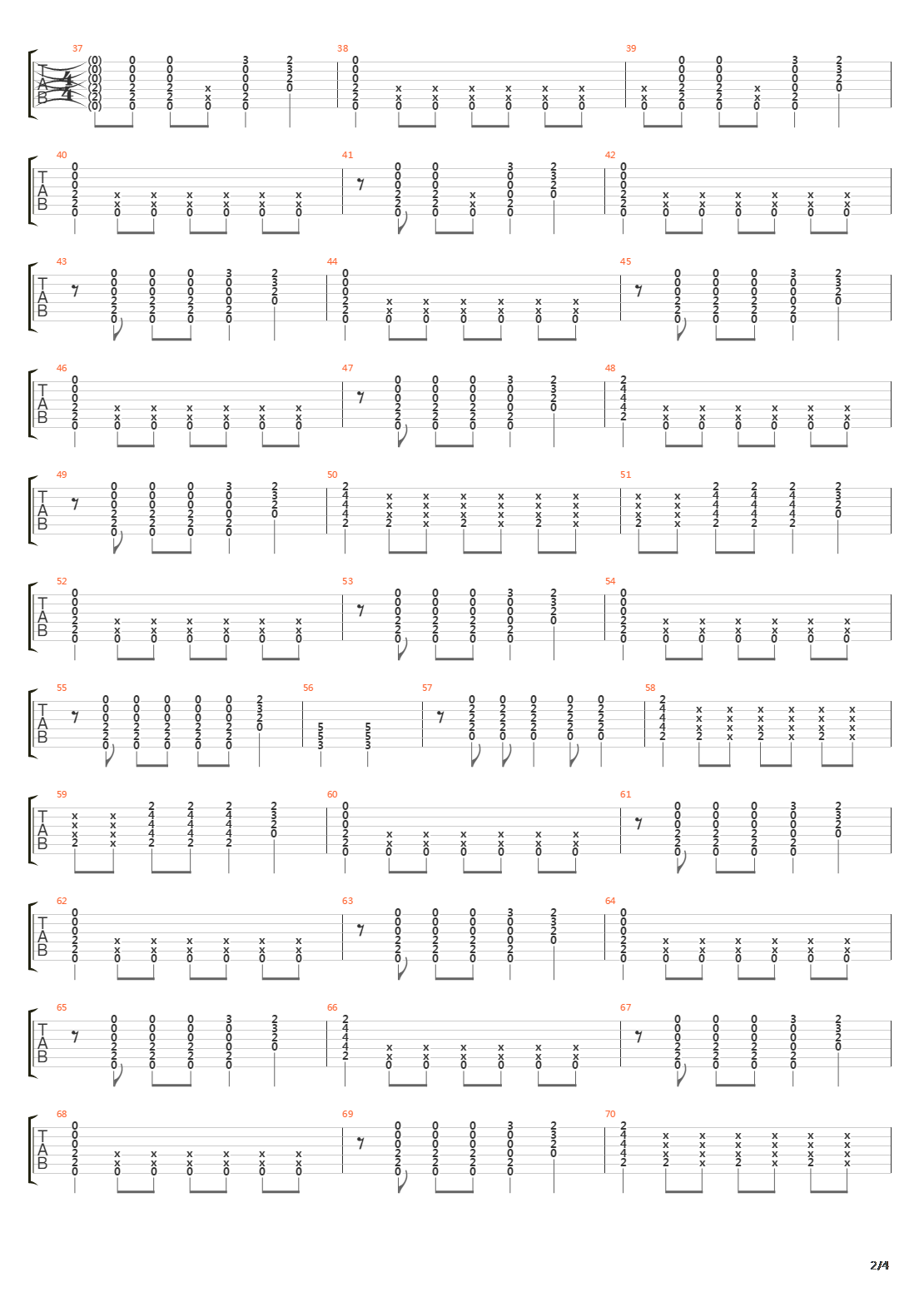 Locomotive Breath吉他谱