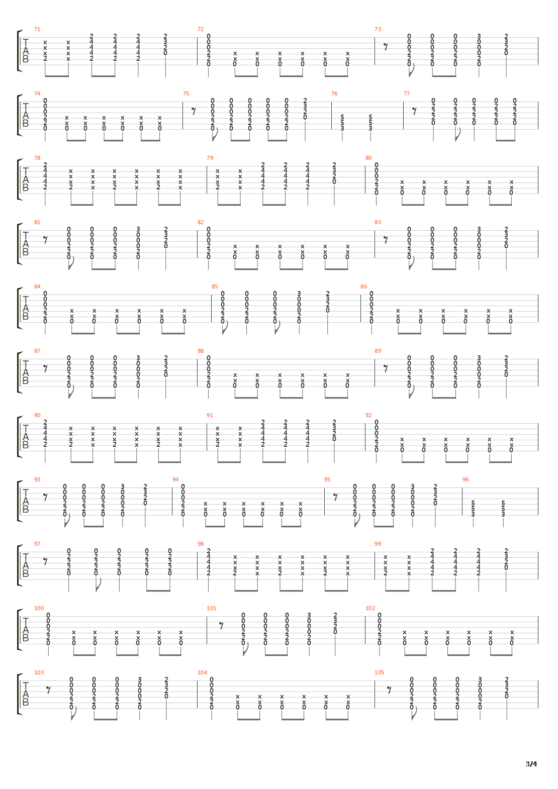 Locomotive Breath吉他谱