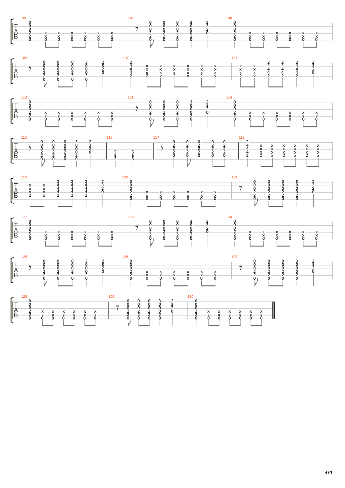 Locomotive Breath吉他谱
