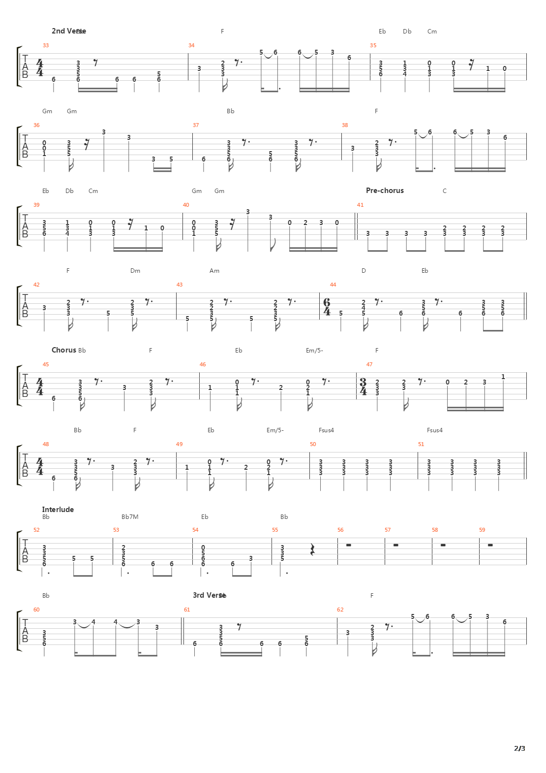 The Chequered Flag吉他谱