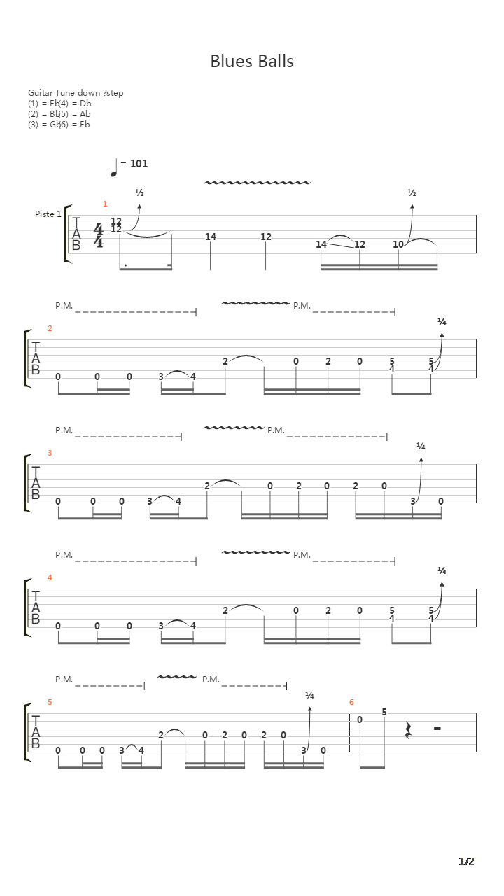 Blues Balls吉他谱