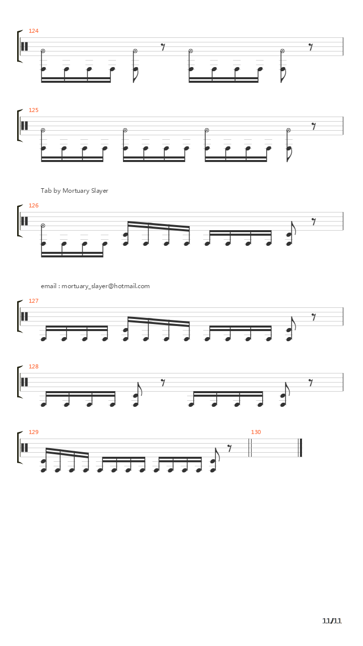 Damaged吉他谱