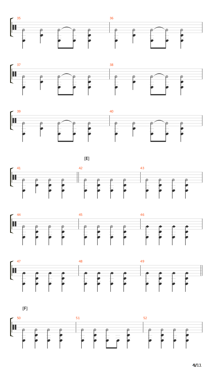 Damaged吉他谱