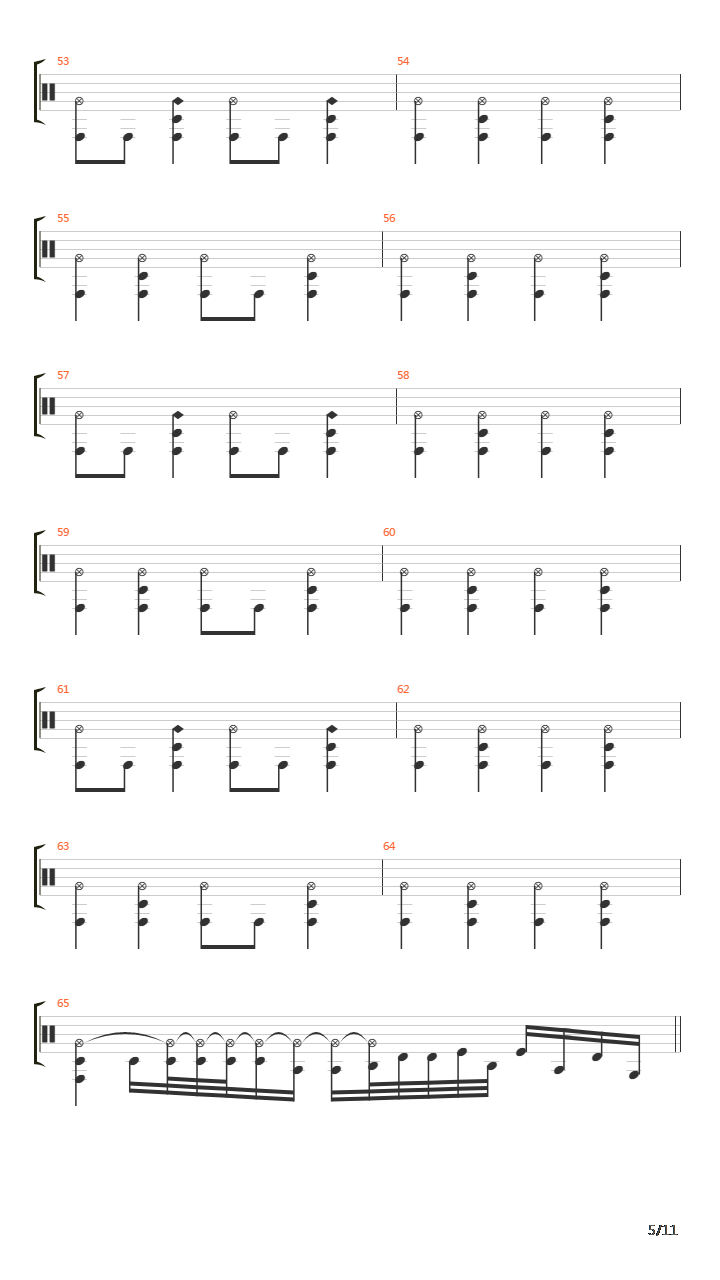 Damaged吉他谱